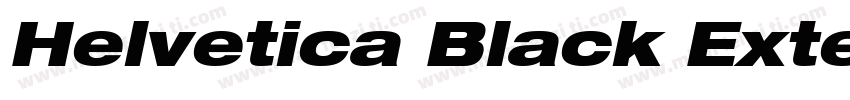 Helvetica Black Extended字体转换